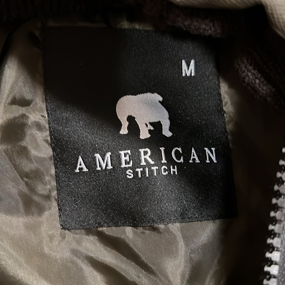 🔥🔥AMERICAN STITCH Men's Green Textured Full-zip Jacket - Picture 3 of 10